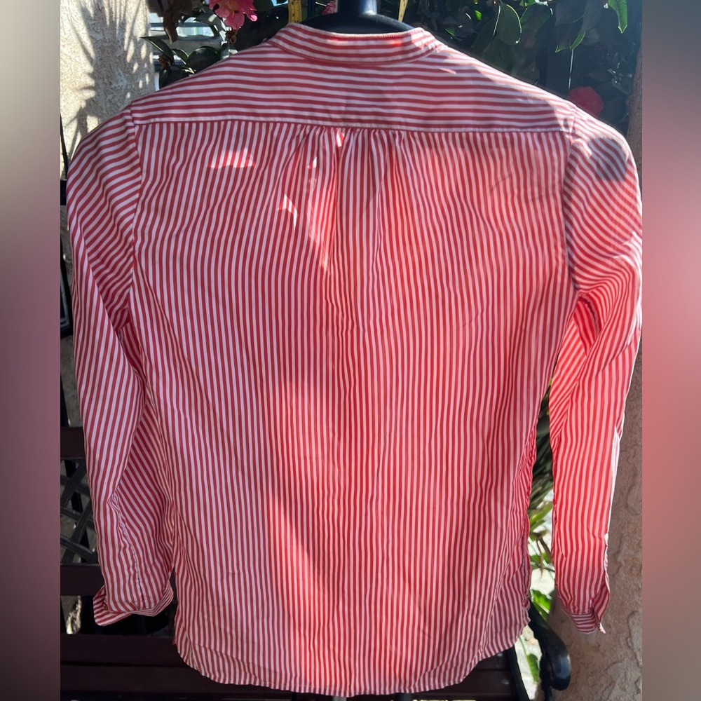 Burberry red stripes button down shirt - Picture 4 of 5